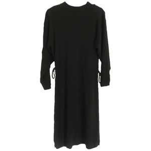Spago Knits Long Sleeve Black Sweater Dress